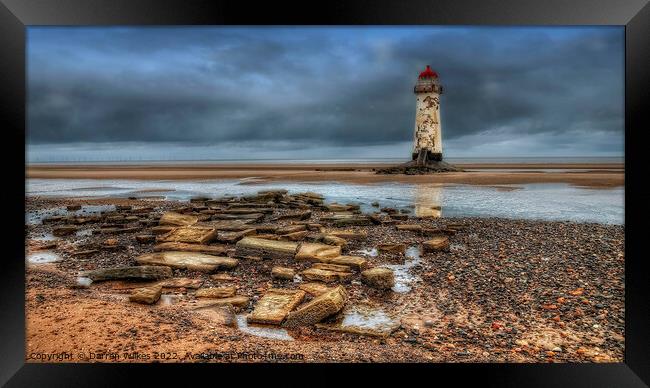 Talacre Lighthouse  north wales  Framed Print by Darren Wilkes
