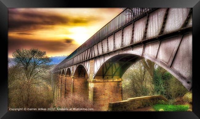 Pontcysyllte Aqueduct Framed Print by Darren Wilkes