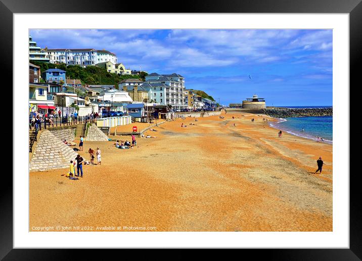 Ventnor beach, Isle of Wight, UK. Framed Mounted Print by john hill