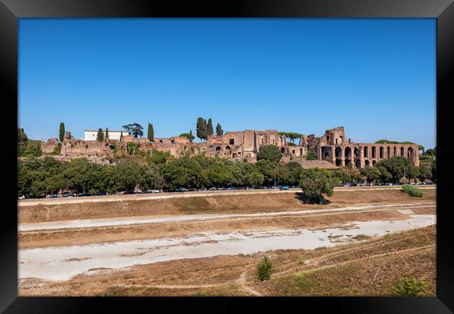 Circus Maximus and Palatine Hill in Rome Framed Print by Artur Bogacki