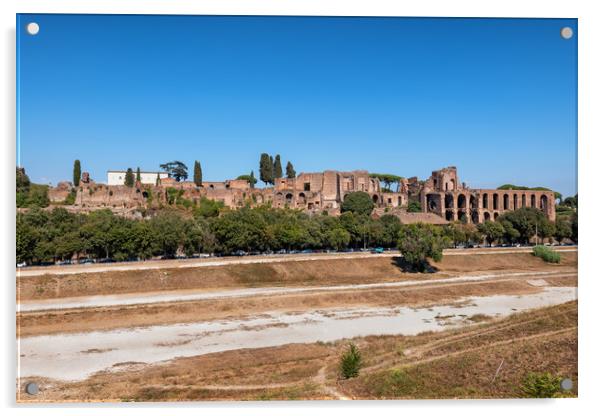 Circus Maximus and Palatine Hill in Rome Acrylic by Artur Bogacki