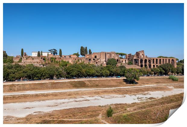 Circus Maximus and Palatine Hill in Rome Print by Artur Bogacki
