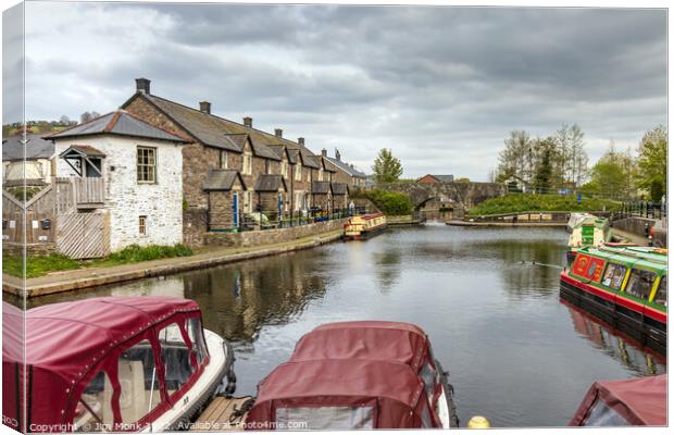 Brecon Canal Basin Canvas Print by Jim Monk