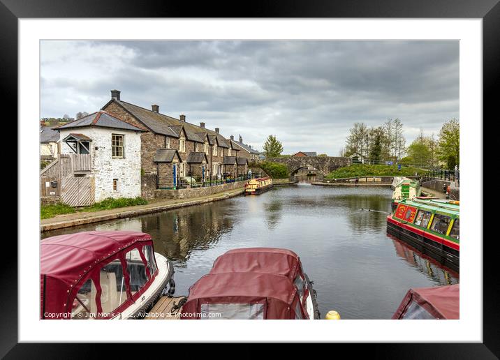 Brecon Canal Basin Framed Mounted Print by Jim Monk