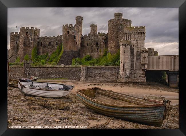 Castles and boats Framed Print by DAVID JONES