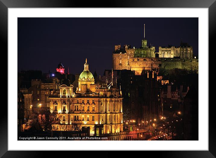 Evening In Edinburgh Framed Mounted Print by Jason Connolly