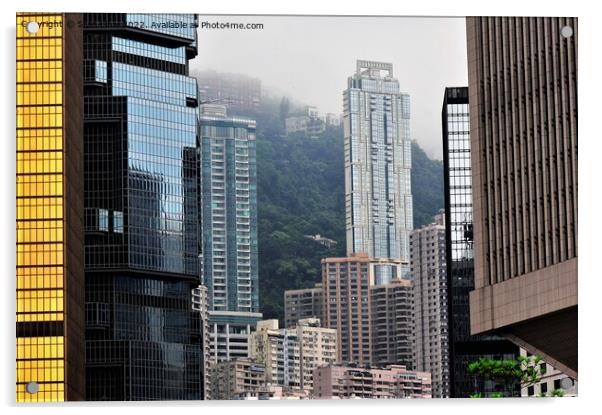 Hong Kong skyscrapers Acrylic by Stan Lihai