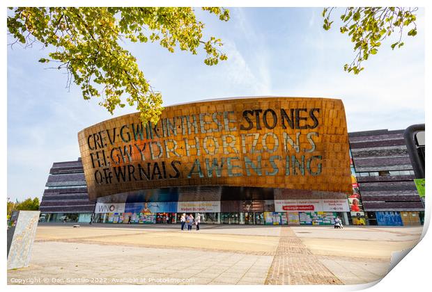 Wales Millennium Centre, Cardiff Print by Dan Santillo