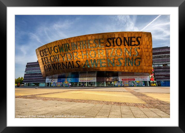 Wales Millennium Centre, Cardiff Framed Mounted Print by Dan Santillo