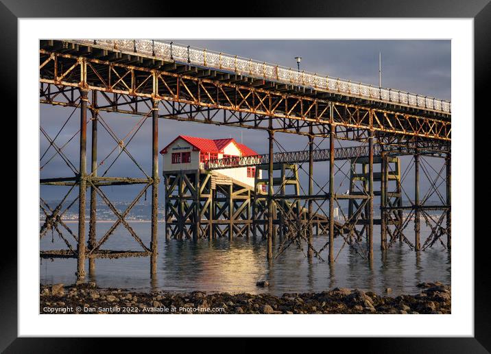 Mumbles Lifeboat Station, Mumbles Pier, Swansea Framed Mounted Print by Dan Santillo