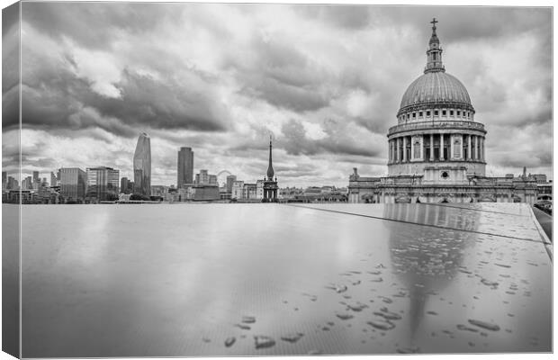 Reflections of St Pauls Cathedral Canvas Print by Jason Wells