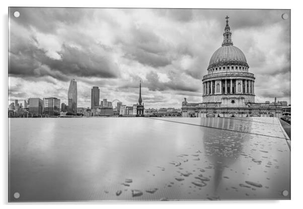 Reflections of St Pauls Cathedral Acrylic by Jason Wells