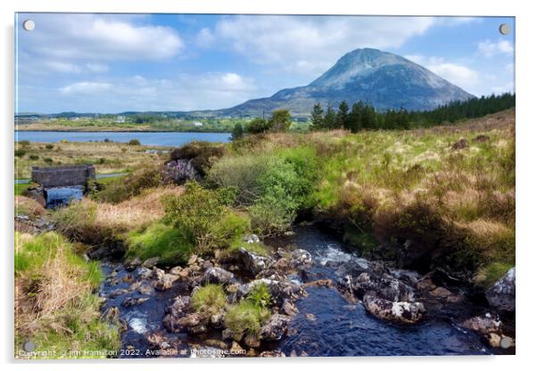Mount Errigal, Donegal, Ireland Acrylic by jim Hamilton