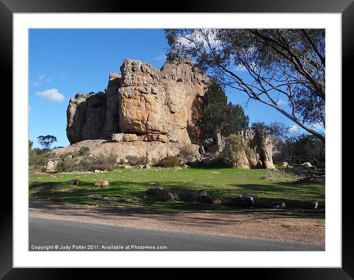 Mount Arapiles National Park Framed Mounted Print by Judy Potter