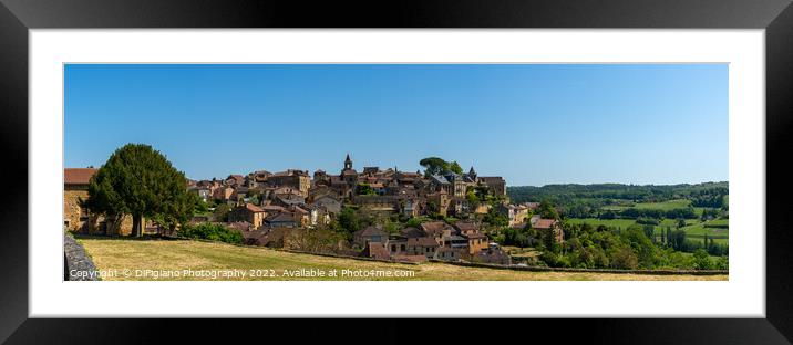 Pays-de-Belves Panorama Framed Mounted Print by DiFigiano Photography