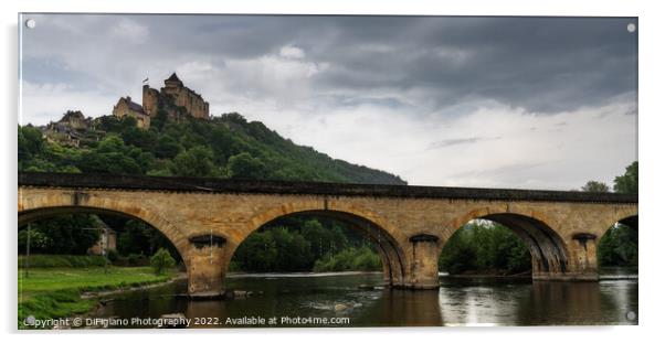 Castelnaud-la-Chapelle and the Dordogne River Acrylic by DiFigiano Photography