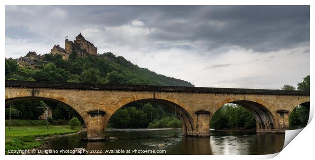 Castelnaud-la-Chapelle and the Dordogne River Print by DiFigiano Photography