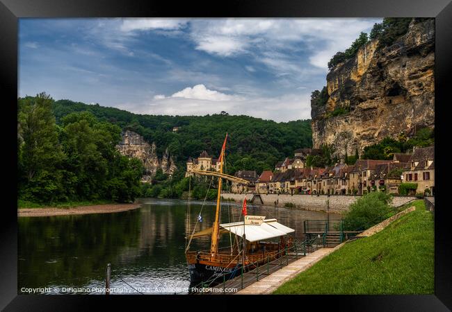 La Roque-Gageac and the Dordogne River  Framed Print by DiFigiano Photography