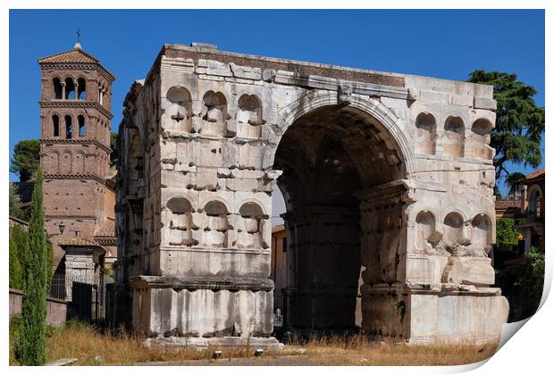 Arch of Janus in Rome Print by Artur Bogacki