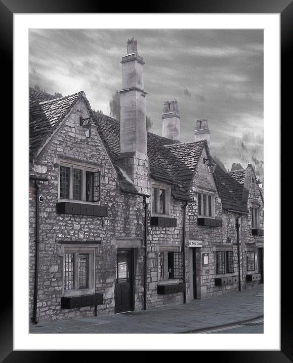 The Three Gables- Bradford on Avon Framed Mounted Print by Heather Goodwin