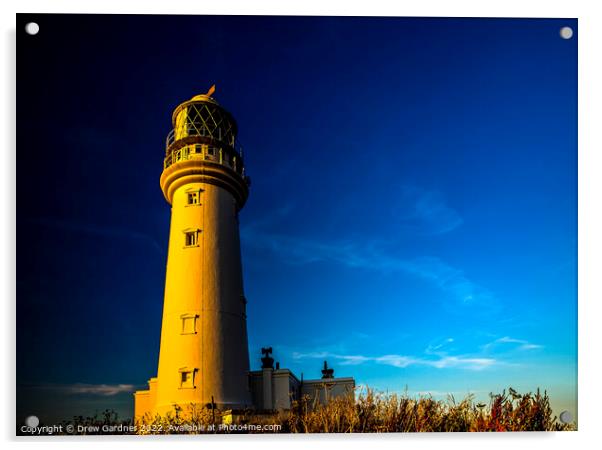 Flamborough Head Lighthouse Acrylic by Drew Gardner
