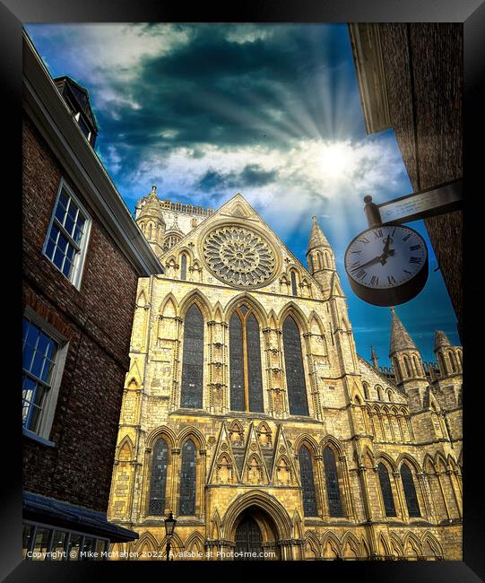 York minster cathedral  Framed Print by Mike McMahon