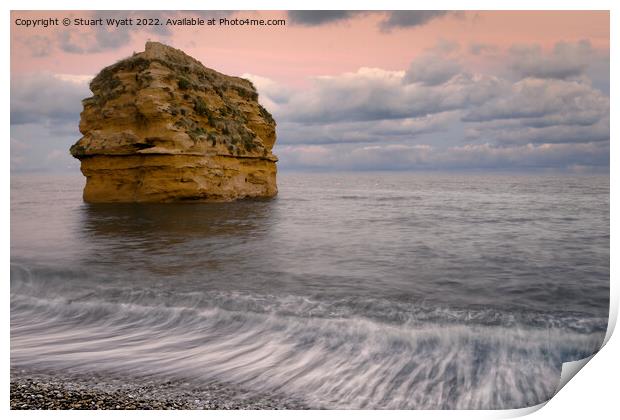 Ladram Bay: Devon Red Sandstone Rock Print by Stuart Wyatt