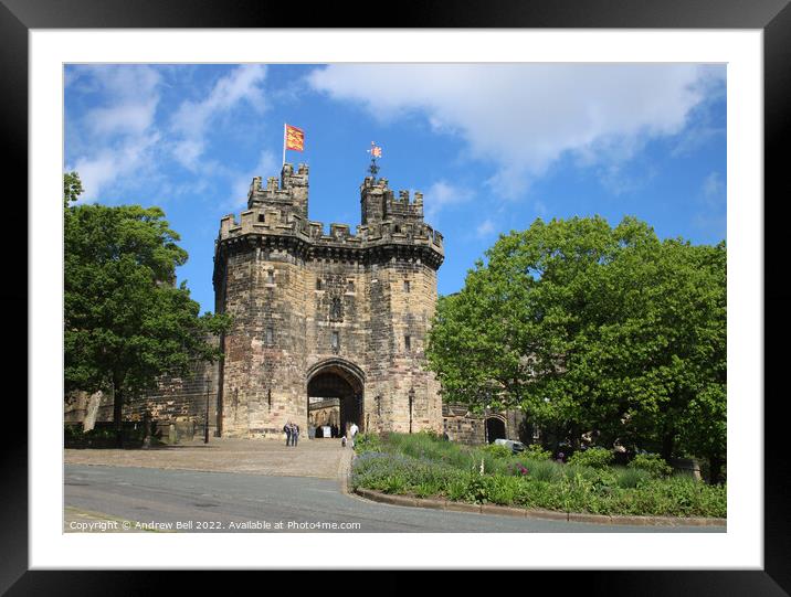 Lancaster Castle Framed Mounted Print by Andrew Bell