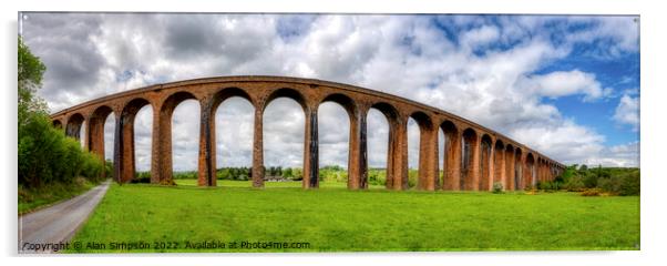 Culloden Viaduct Acrylic by Alan Simpson