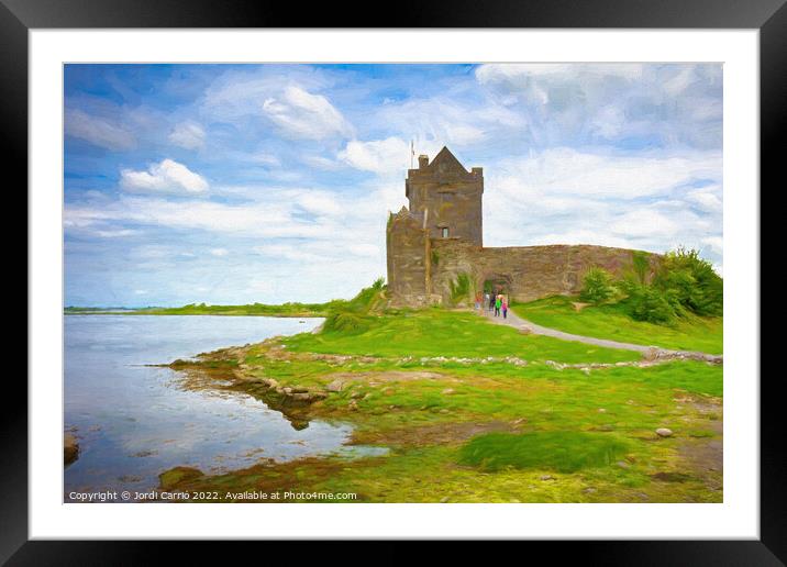 Dunguaire Castle - C1605-5956-PIN Framed Mounted Print by Jordi Carrio