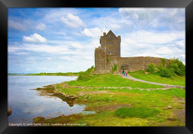 Dunguaire Castle - C1605-5956-PIN Framed Print by Jordi Carrio