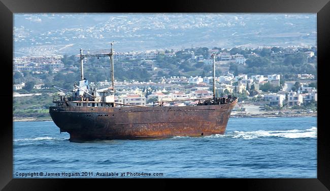 Rust Bucket Going Nowhere Framed Print by James Hogarth