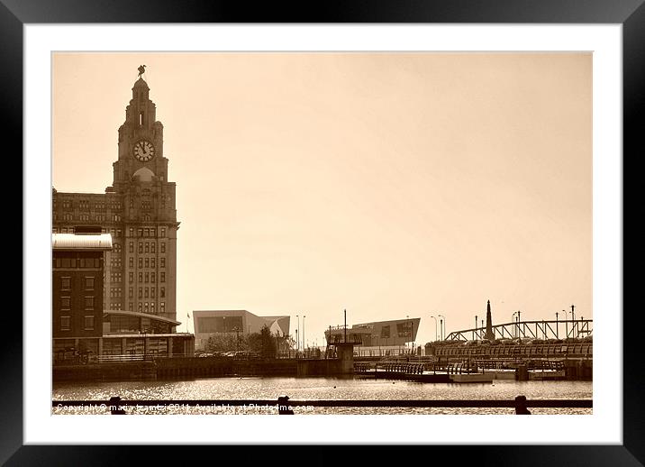 Royal Liver Building Framed Mounted Print by Maria Tzamtzi Photography