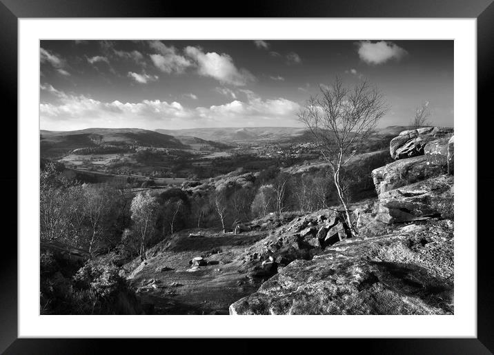 Surprise View, Derbyshire, Peak District Framed Mounted Print by Darren Galpin