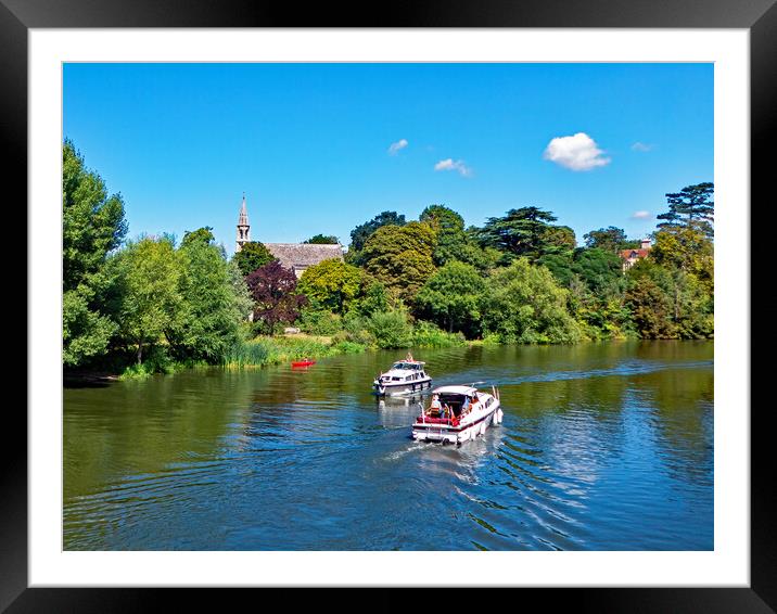 The Thames at Clifton Hampden Framed Mounted Print by Joyce Storey
