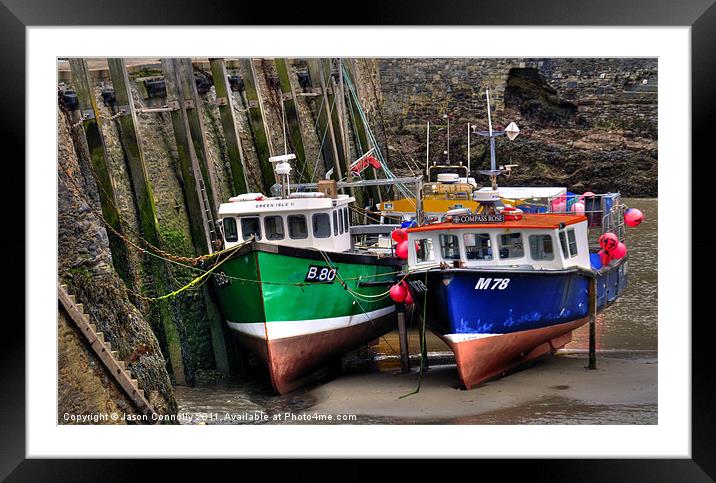 Fishing Boats, Ilfracombe Framed Mounted Print by Jason Connolly