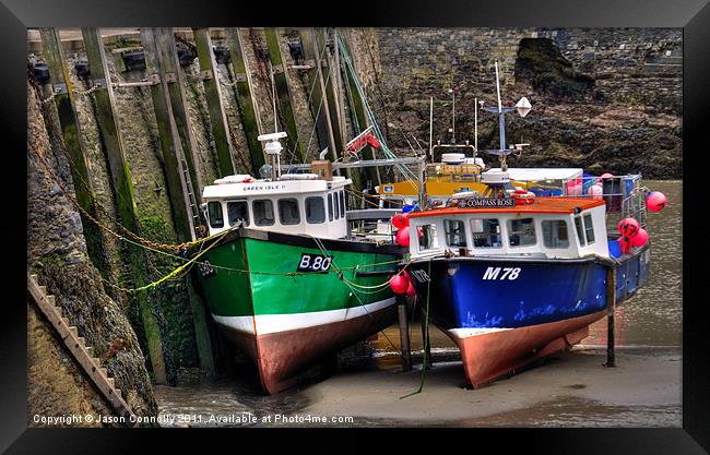 Fishing Boats, Ilfracombe Framed Print by Jason Connolly