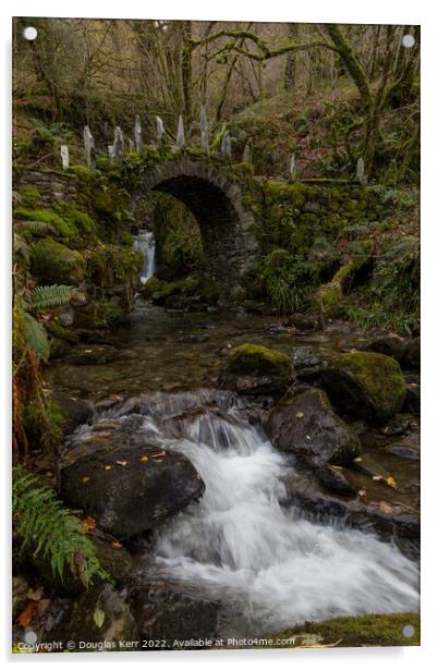 Fairy Bridge, Glen Creran Acrylic by Douglas Kerr
