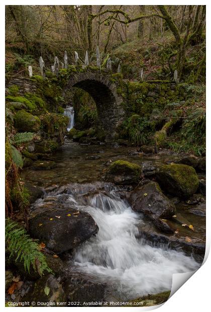 Fairy Bridge, Glen Creran Print by Douglas Kerr
