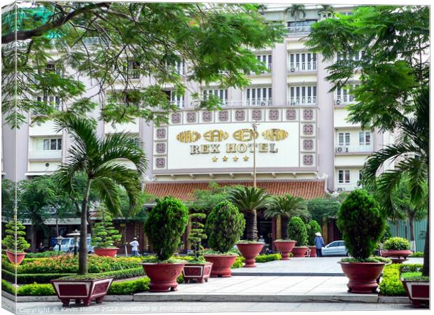 The famous Rex Hotel in Saigon, Vietnam Canvas Print by Kevin Hellon