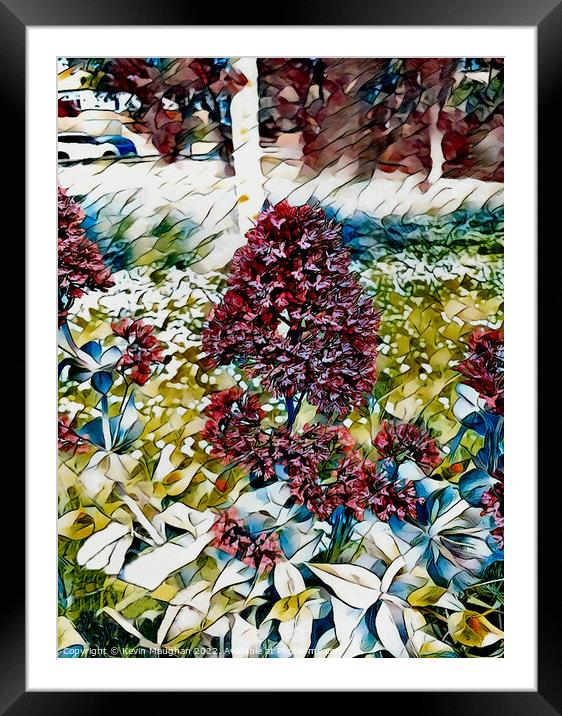 A Group Of Colourful Flowers (Digital Art) Framed Mounted Print by Kevin Maughan