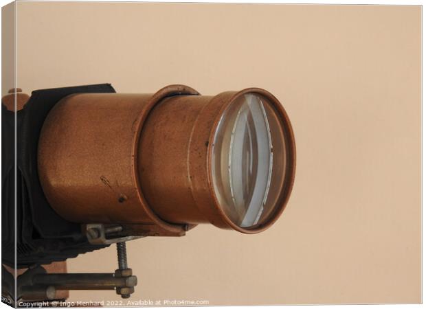 A closeup shot of an old vintage projector Canvas Print by Ingo Menhard