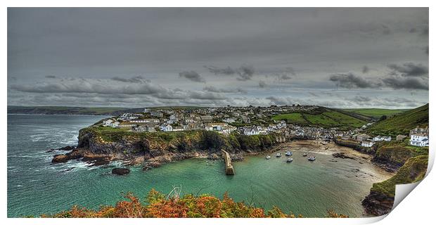 Port Isaac Coastline Print by David Wilkins