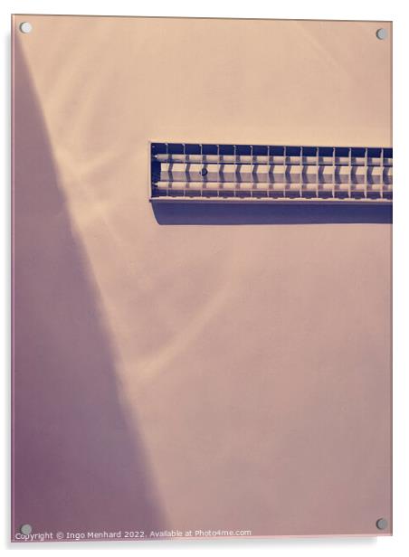 A vertical shot of a patch panel on a wall Acrylic by Ingo Menhard