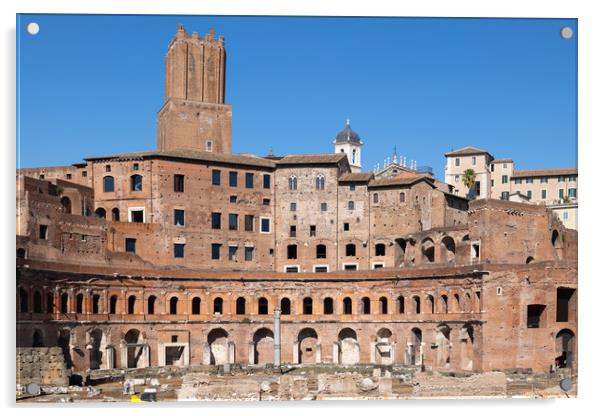 Trajan Forum and Market in Rome Acrylic by Artur Bogacki