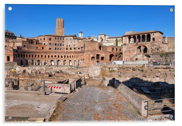 Trajan Forum and Market in Rome Acrylic by Artur Bogacki