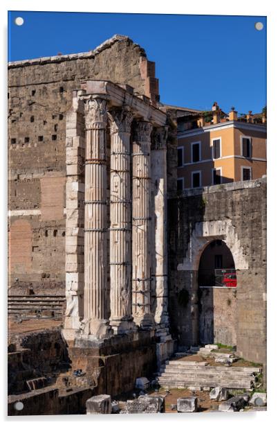 Forum of Augustus in Rome Acrylic by Artur Bogacki
