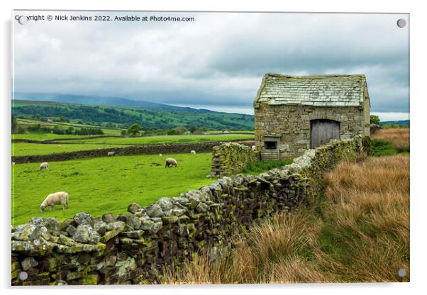 Stone Barn in Forest of Bowland  Acrylic by Nick Jenkins