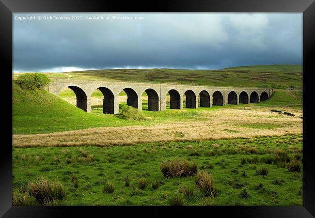 Garsdale Railway Viaduct Cumbria  Framed Print by Nick Jenkins