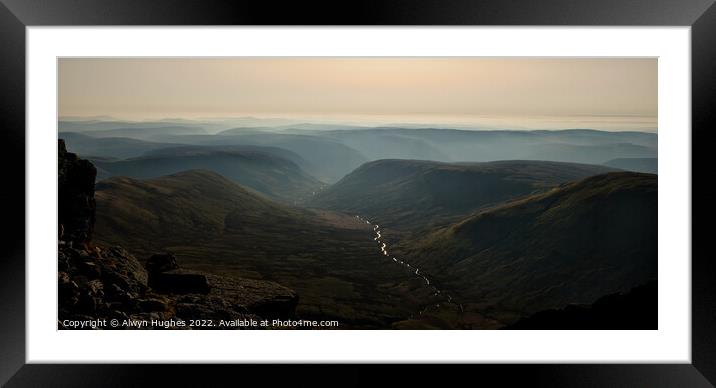 Cambrian Mountains Framed Mounted Print by Alwyn Hughes